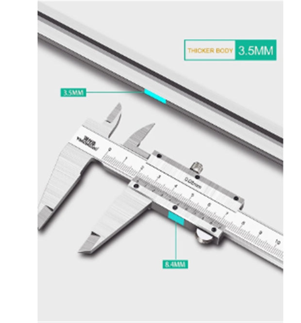 Stainless Steel Caliper Micrometer High Precision 0-150mm - My Store