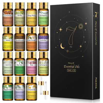 Pure Essential Oils 15pcs Gift Set Natural Plant Aroma - My Store